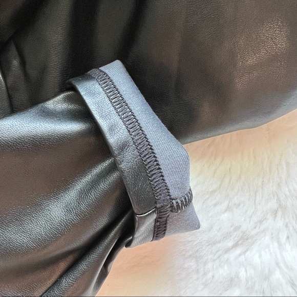 WILFRED FREE Daria  ankle vegan leather black pants - Picture 7 of 16